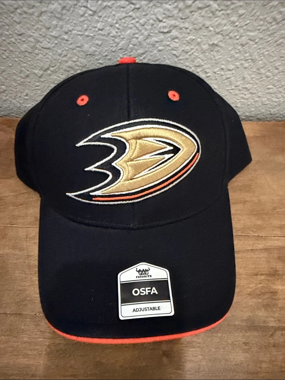 Anaheim Ducks Black & Gold Baseball Cap